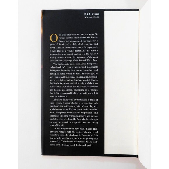 Unbroken By Laura Hillenbrand 2010 World War II Bestseller Hardcover Dust Jacket - Picture 3 of 5